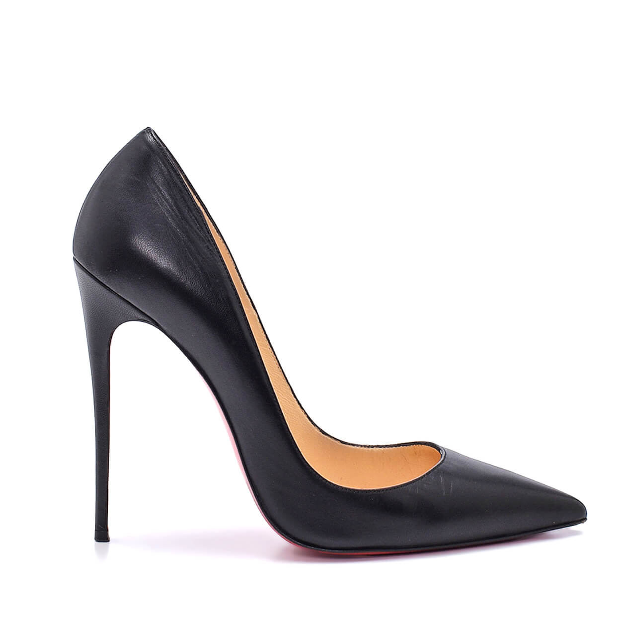 Christian Louboutin - Black Leather Stiletto Pumps